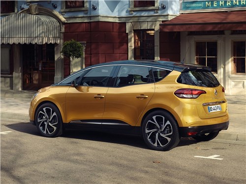Renault Scenic 2017 вид сбоку сзади