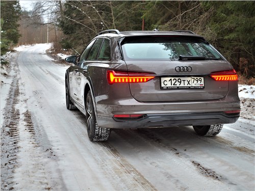 Audi A6 allroad quattro (2020) вид сзади