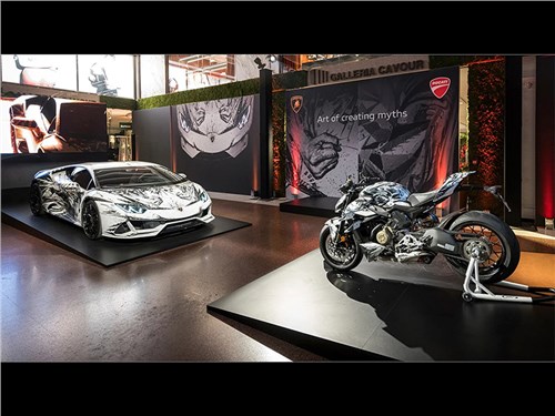 Новость про Lamborghini - Lamborghini и Ducati объединились в мире искусств