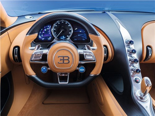 Bugatti Chiron 2017 водительское место
