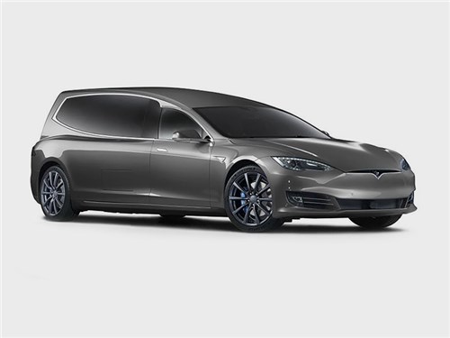 Новость про Tesla Motors Model S - "Теслу" приспособили под перевозку гробов