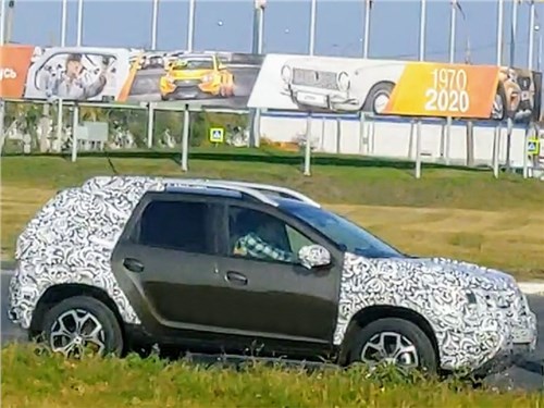 Новый Renault Duster засняли на полигоне в Тольятти