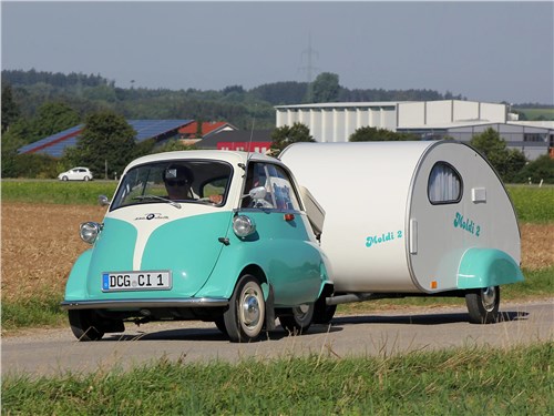 Для Isetta выпускались даже небольшие прицепы-автодома