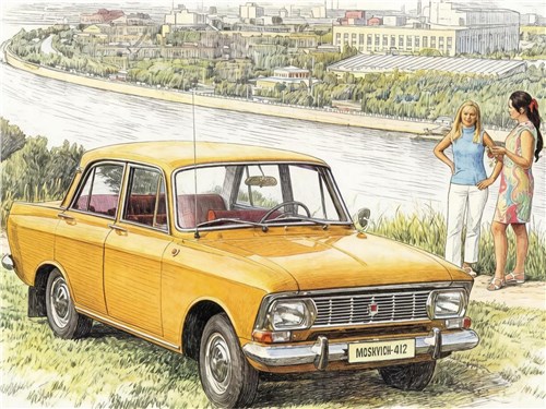 Москвич-412 вид спереди
