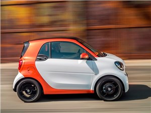 Smart Fortwo Coupe - Smart Fortwo 2015 вид сбоку