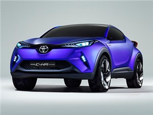 Появились новые фотографии концептуального кроссовера Toyota C-HR