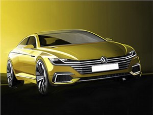 Появились первые изображения нового концепта Volkswagen Sport Coupe Concept GTE