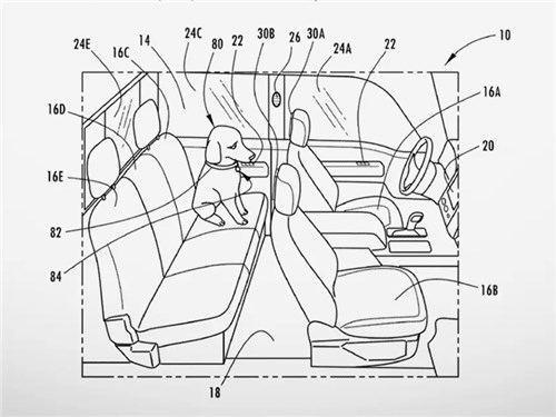 Ford запатентовал систему обеспечения комфорта для животных