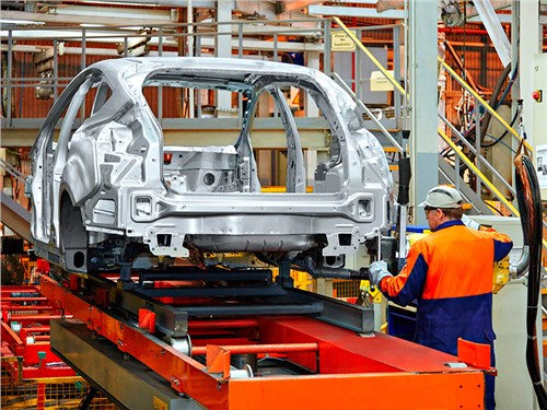 В прошлом году темпы производства легковых автомобилей сократились на 27,7%