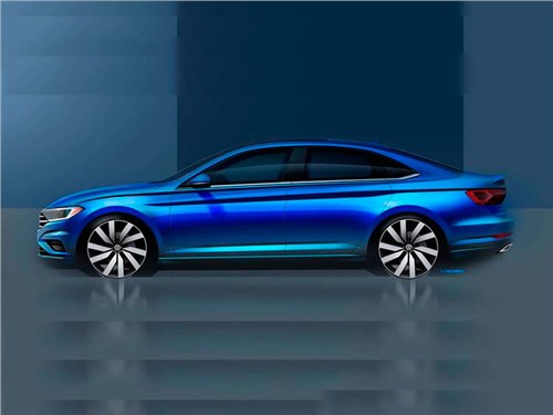 Volkswagen показал профиль новой Jetta