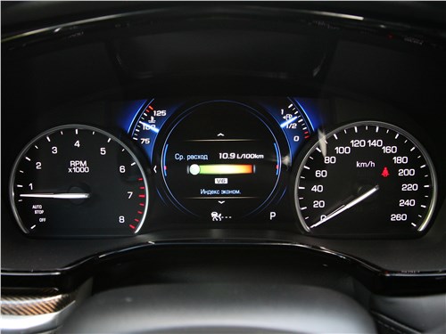 Cadillac XT5 2017 приборная панель