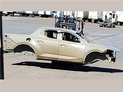 Фотошпионам удалось заснять кузов первого пикапа Hyundai
