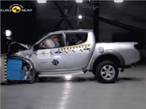 Новый пикап Mitsubishi L200 получил 4 звезды в тестах Euro NCAP