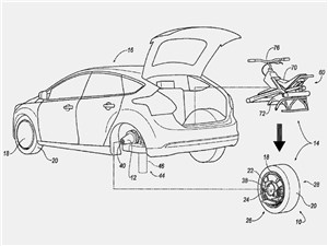 Ford запатентовал электромоноцикл, встроенный в автомобиль