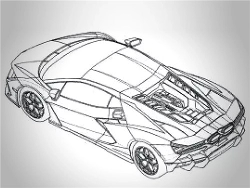 Новость про Lamborghini - Преемника Lamborghini Aventador раскрыли в патентном ведомстве