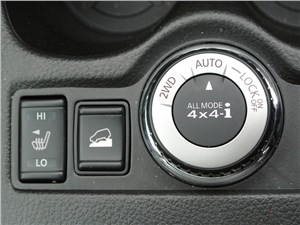 Nissan X-Trail 2014 переключение режимов трансмиссии