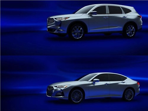 Раскрыта внешность новых Acura MDX и TLX