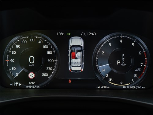 Volvo XC40 2018 приборная панель