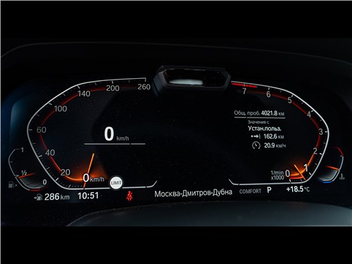 BMW X7 xDrive40i 2019 приборная панель
