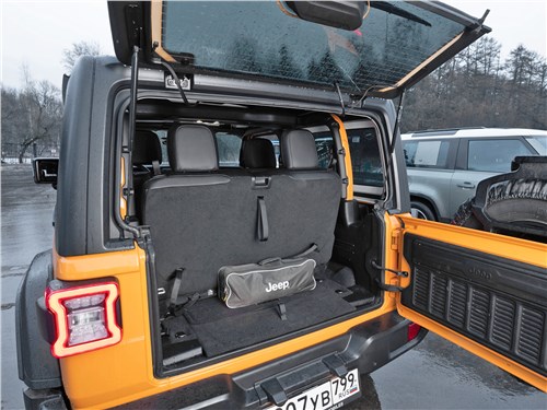 Предпросмотр jeep wrangler (2021) багажное отделение