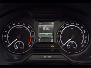 Skoda Octavia RS 2014 приборная паанель 2