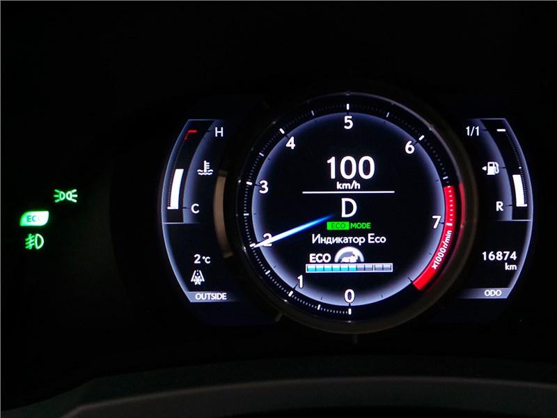Lexus RC F Sport 2014 приборная панель