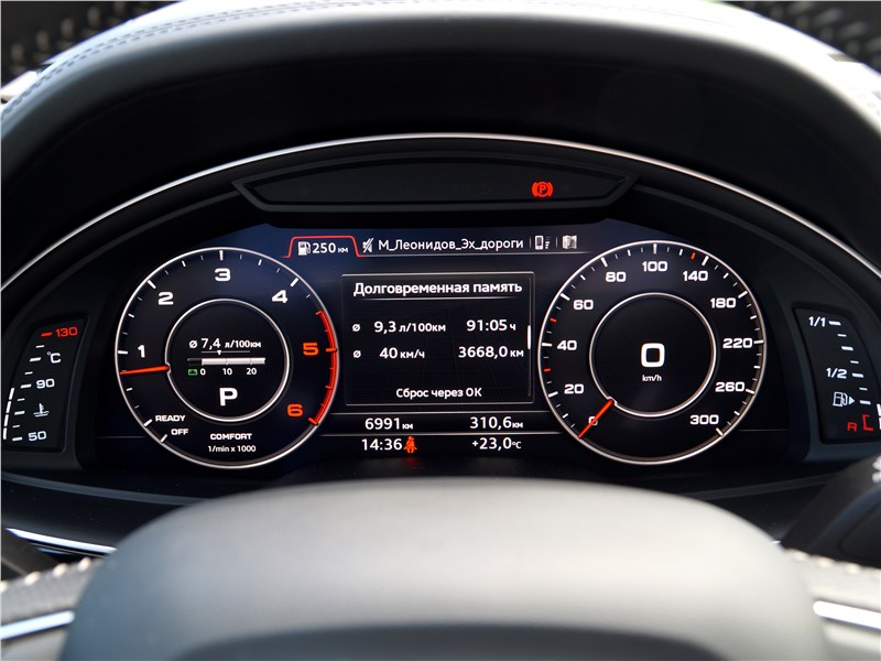 Audi Q7 S-Line 2016 приборная панель