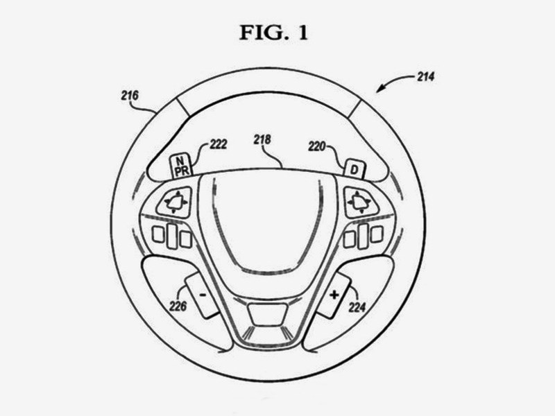 Ford хочет запатентовать странный руль