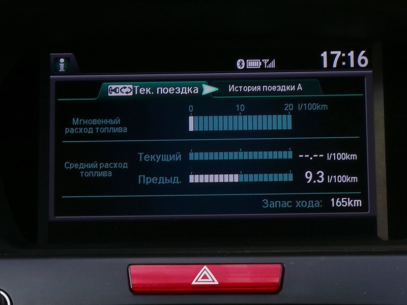 Acura TLX 2015 верзний экран