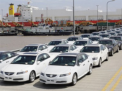 Объем экспортных поставок легковых автомобилей из Японии сократился 