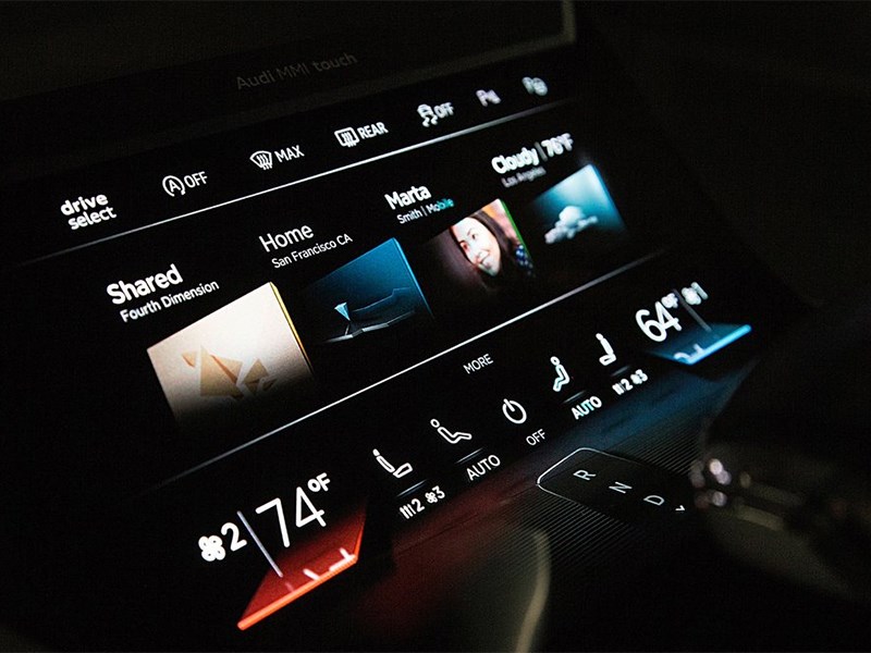 Audi Prologue concept 2015 монитор компьютера
