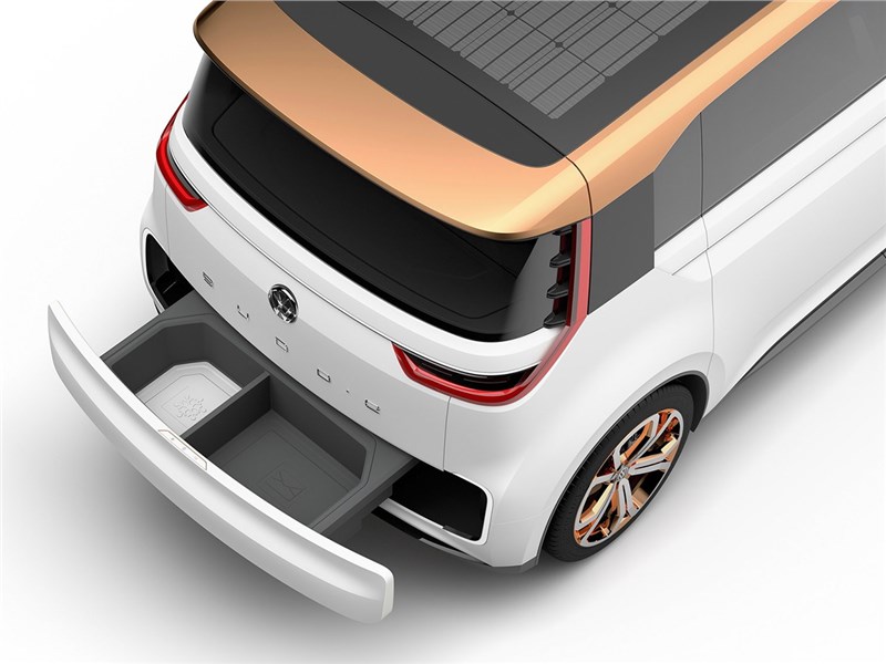 Volkswagen Budd-e Concept 2016 вид сзади сверху