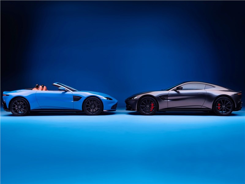 Aston Martin Vantage Roadster 2021 вид сбоку