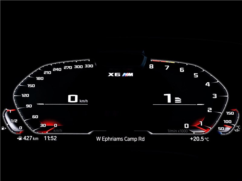 BMW X6 M 2020 приборная панель