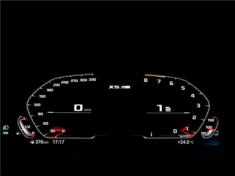 BMW X5 M 2020 приборная панель