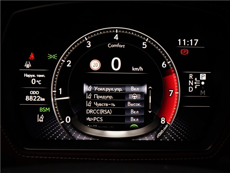 Lexus LS 500 2018 приборная панель