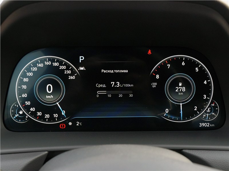 Hyundai Sonata 2020 приборная панель