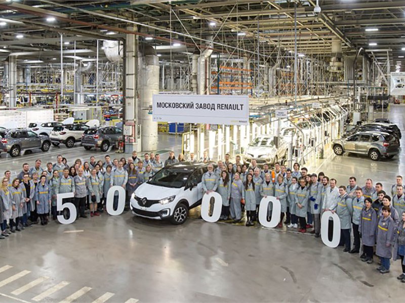 Renault собрала 50-тысячный кроссовер Kaptur