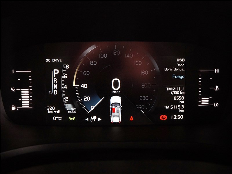 Volvo V60 Cross Country 2019 приборная панель