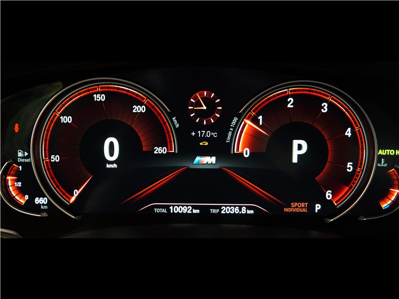 BMW 520d 2017 приборная панель