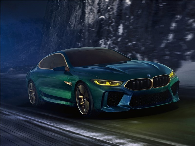 Новый BMW M8 - BMW M8 Gran Coupe Concept 2018 Позолота