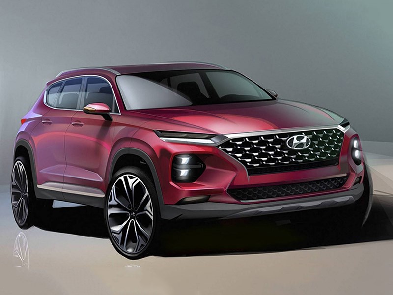 Hyundai показал облик нового Santa Fe