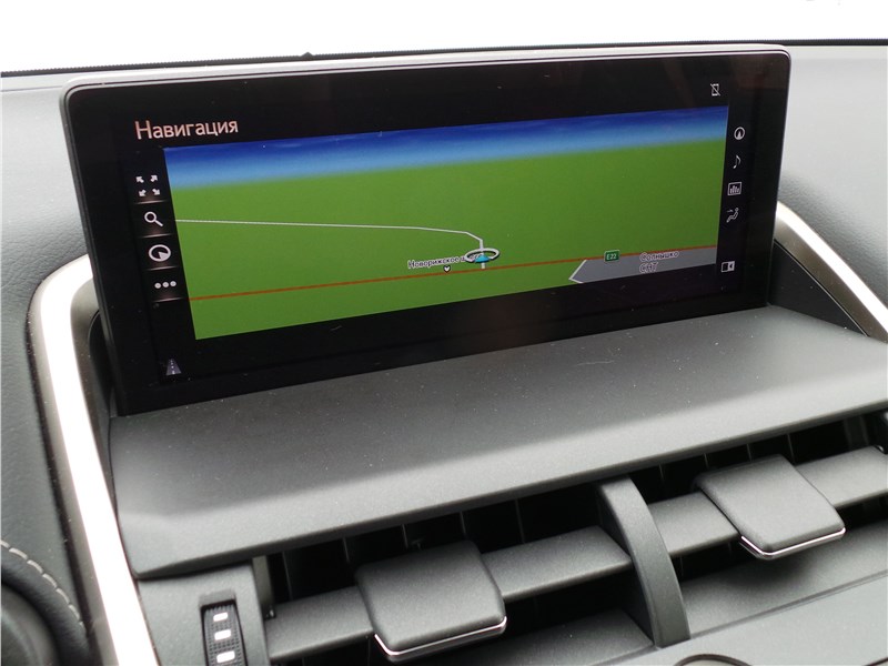 Lexus NX 2018 центральный дисплей