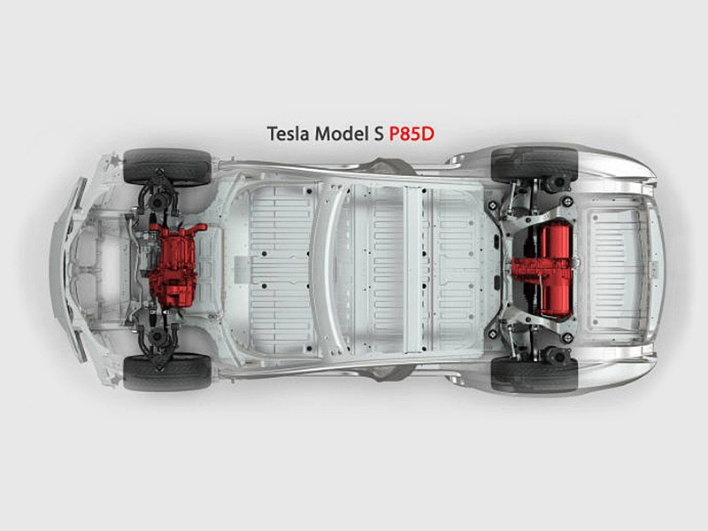 Tesla Model S P85D 2014 схема