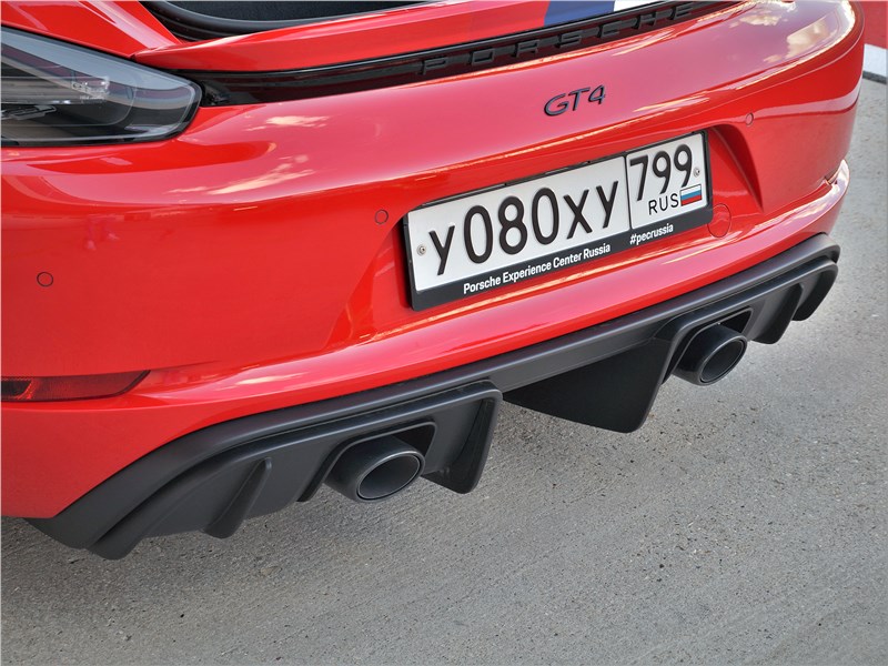 Porsche Cayman GT4 (2020) задний бампер