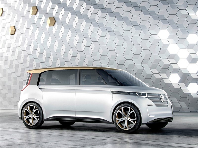 Volkswagen Budd-e Concept 2016 вид спереди сбоку