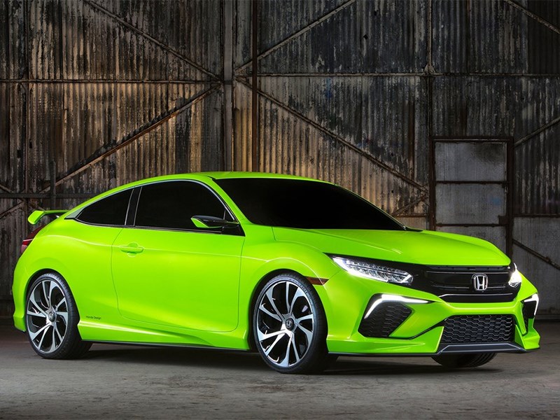 Honda Civic Concept 2015 вид спереди сбоку