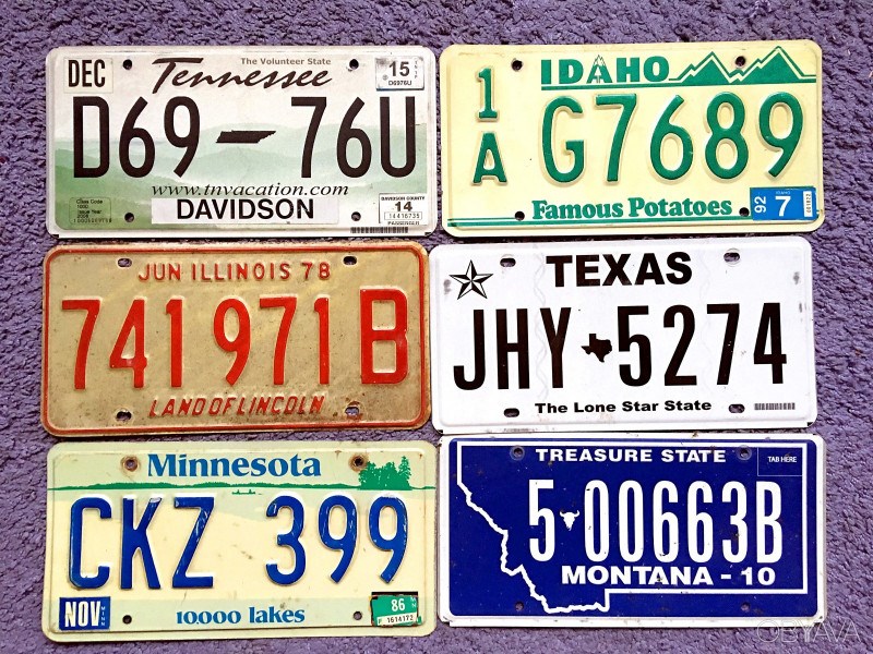 Власти Калифорнии заменят автомобильные номера на наклейки
