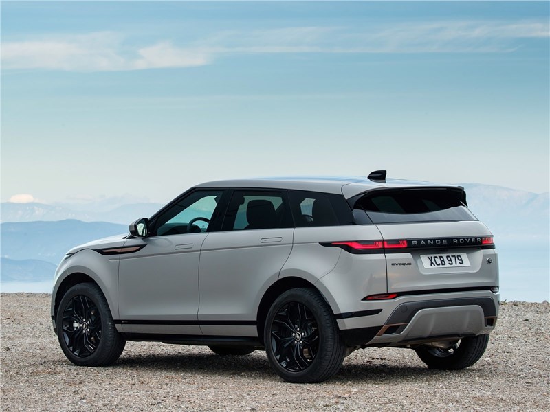 Land Rover Range Rover Evoque 2020 вид сбоку сзади