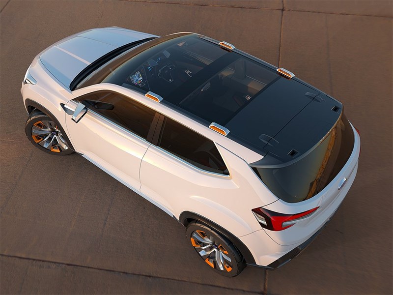 Subaru VIZIV Future Concept 2015 вид сзади сверху